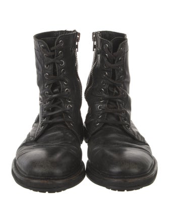 Zadig & Voltaire Leather Combat Boots