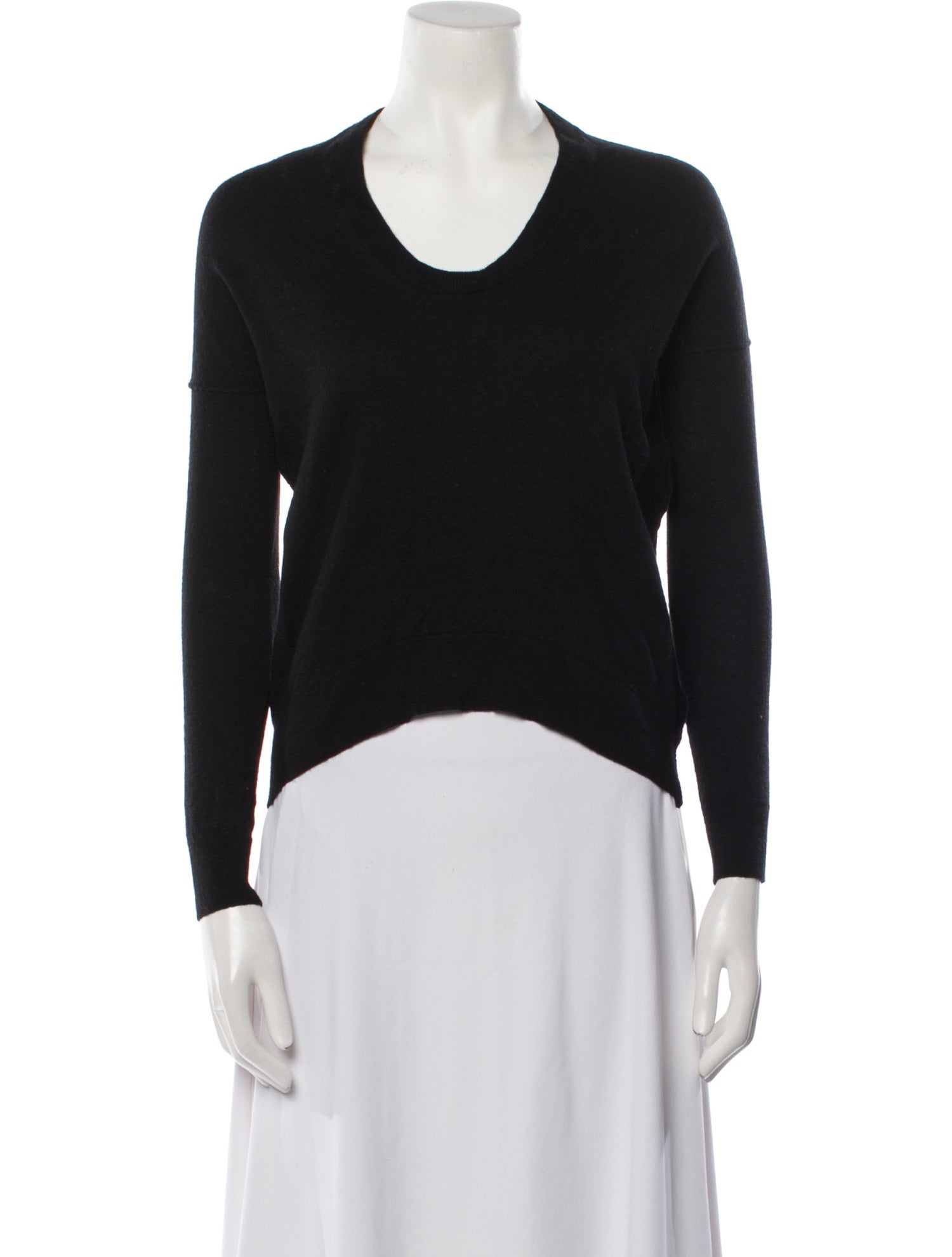 Zadig & Voltaire Scoop Neck Long Sleeve Top