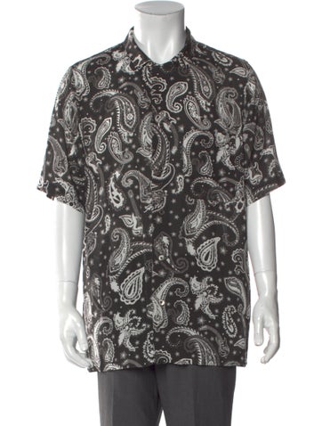 Zadig & Voltaire Casual Shirts Paisley Print Short Sleeve Shirt XL