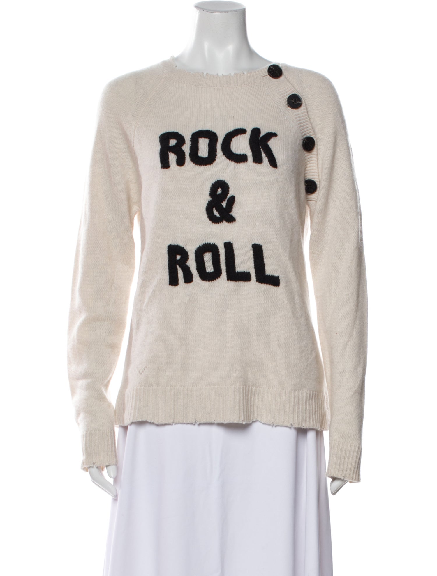 Zadig & Voltaire Cashmere Graphic Print Sweater