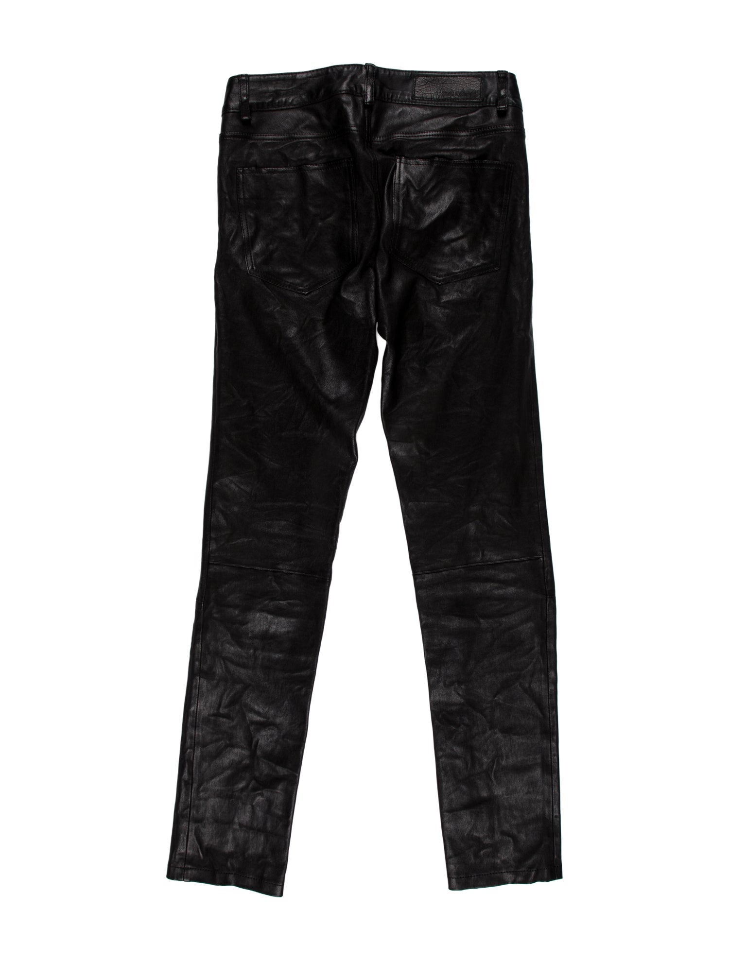Zadig & Voltaire Lamb Leather Skinny Leg Pants