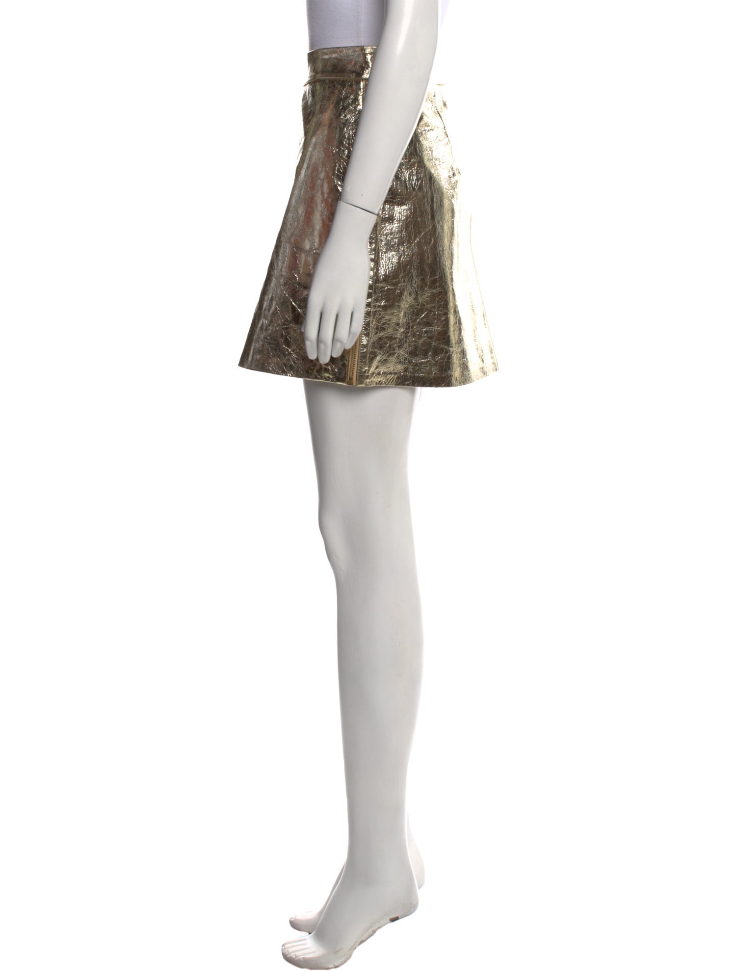 Zadig & Voltaire Goat Leather Mini Skirt