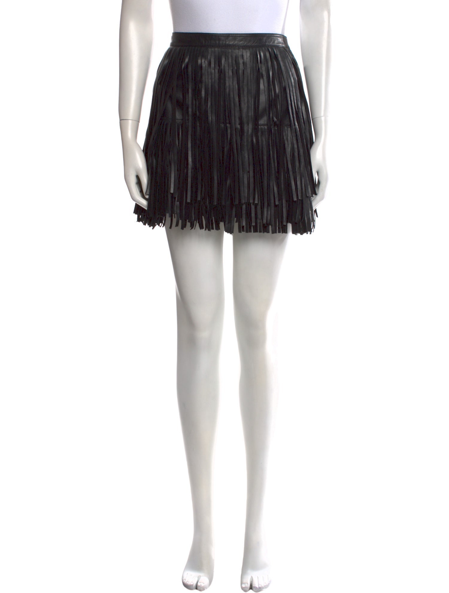 Zadig & Voltaire Lamb Leather Mini Skirt