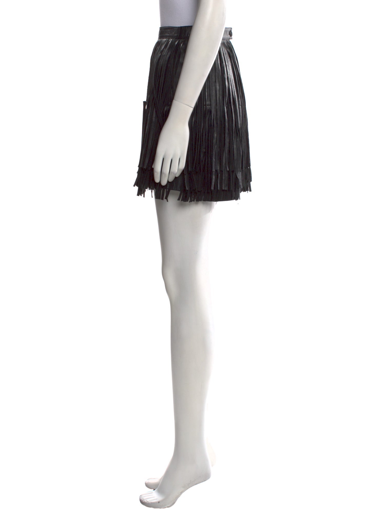 Zadig & Voltaire Lamb Leather Mini Skirt