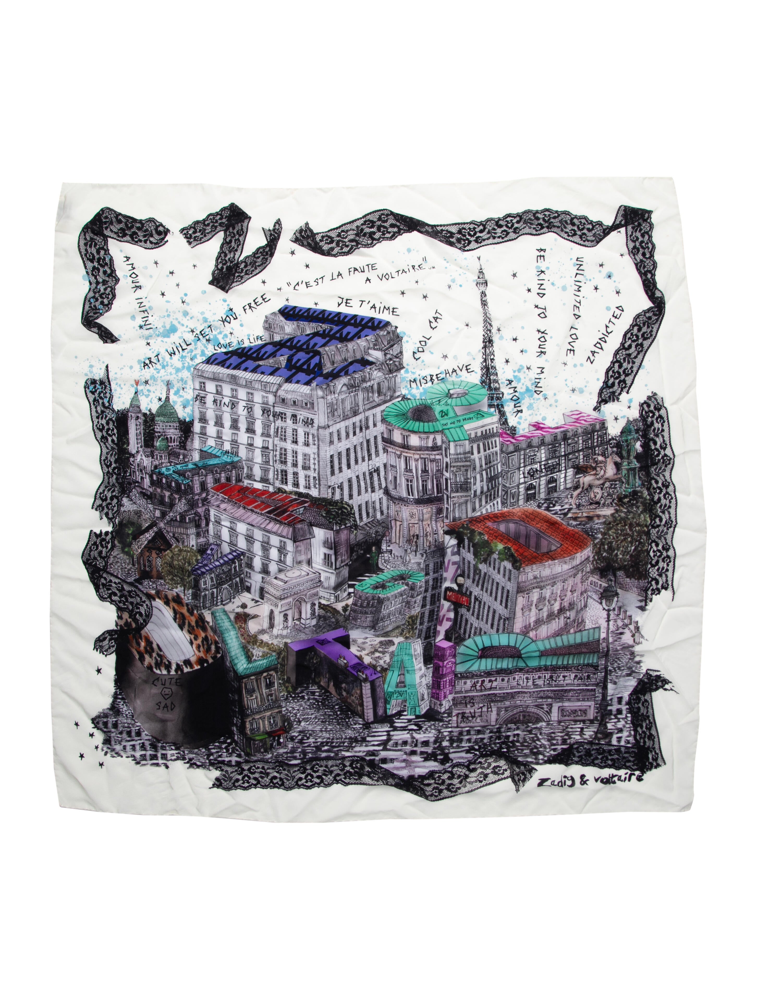 Zadig & Voltaire Silk Printed Scarf