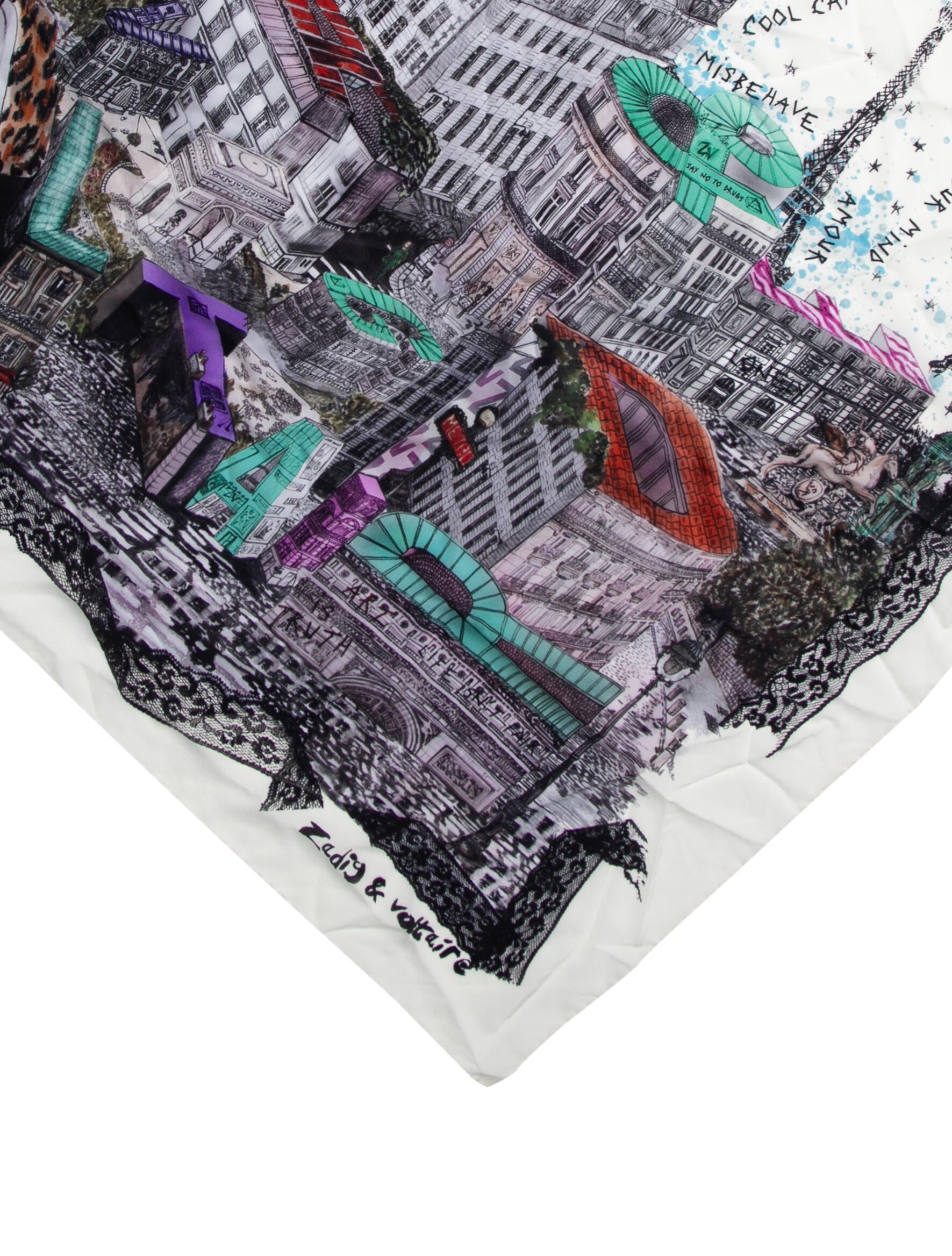 Zadig & Voltaire Silk Printed Scarf