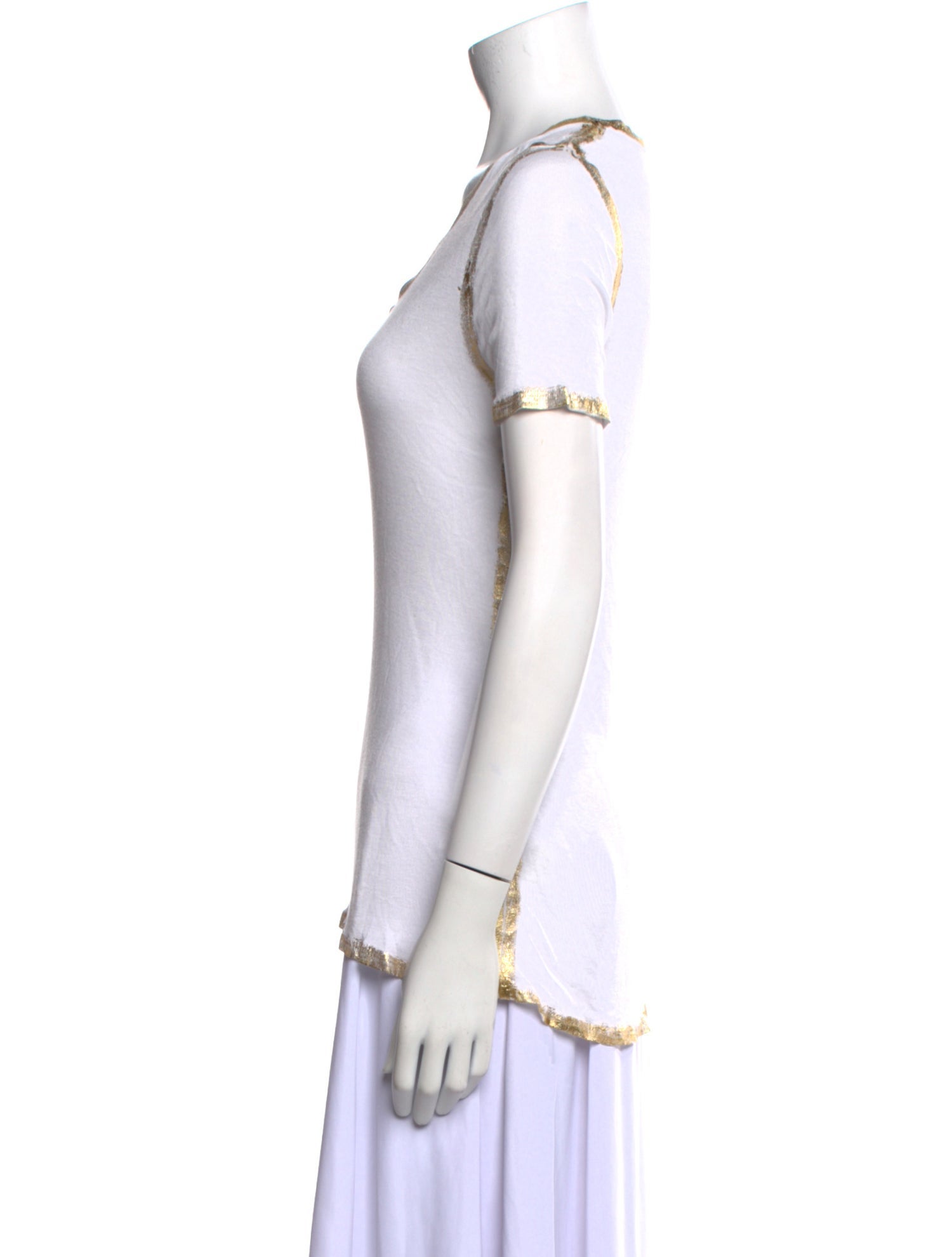 Zadig & Voltaire Scoop Neck Short Sleeve T-Shirt