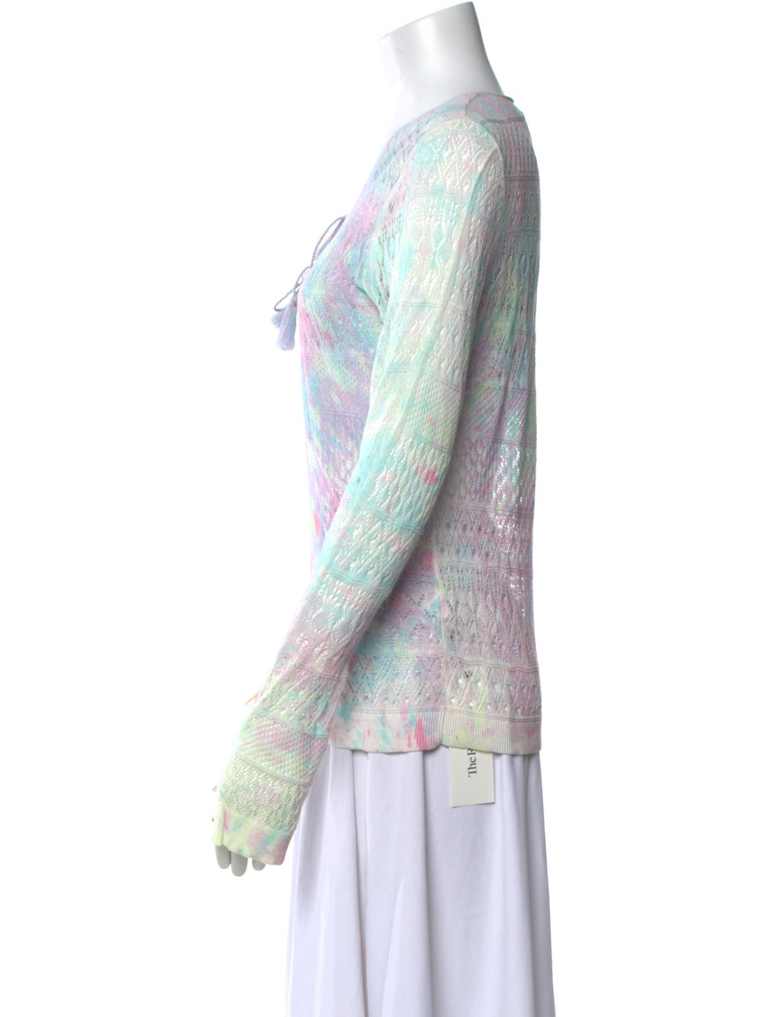 Zadig & Voltaire Tie-Dye Print V-Neck Sweater