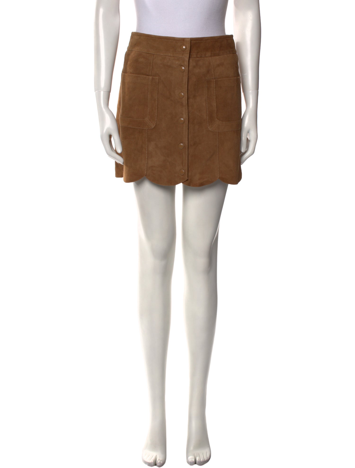 Zadig & Voltaire Goat Leather Mini Skirt w/ Tags