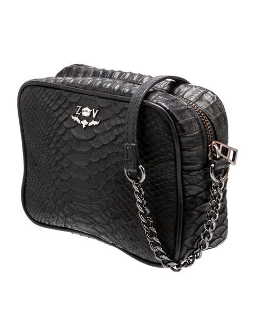 Zadig & Voltaire Embossed Leather Shoulder Bag