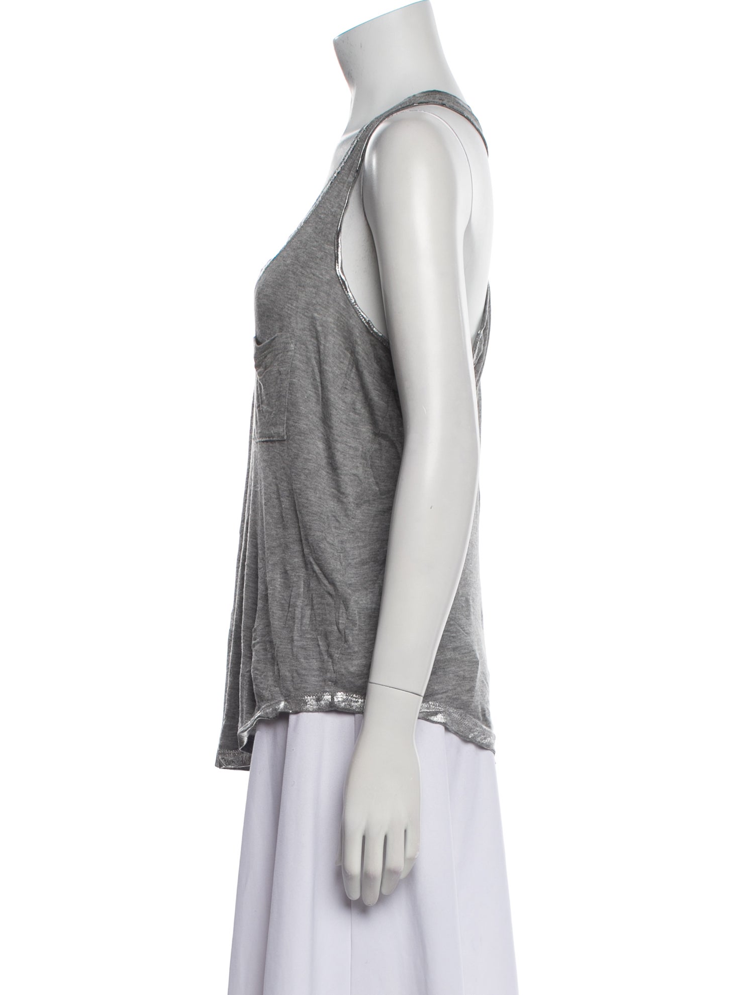 Zadig & Voltaire Scoop Neck Sleeveless Top