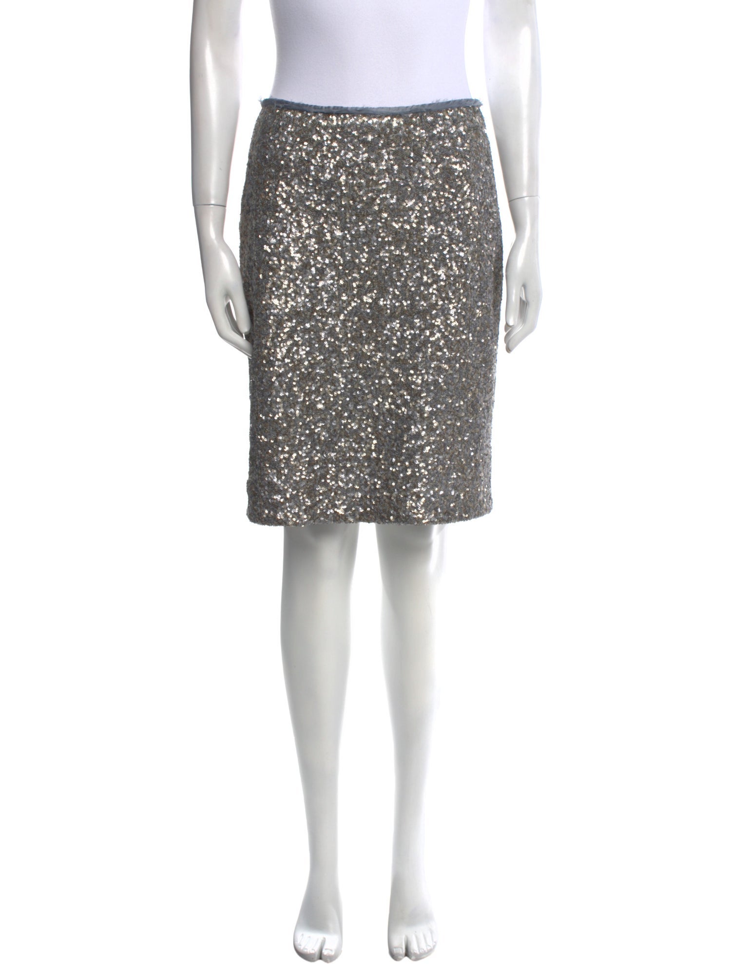 Zadig & Voltaire Distressed Accents Knee-Length Skirt