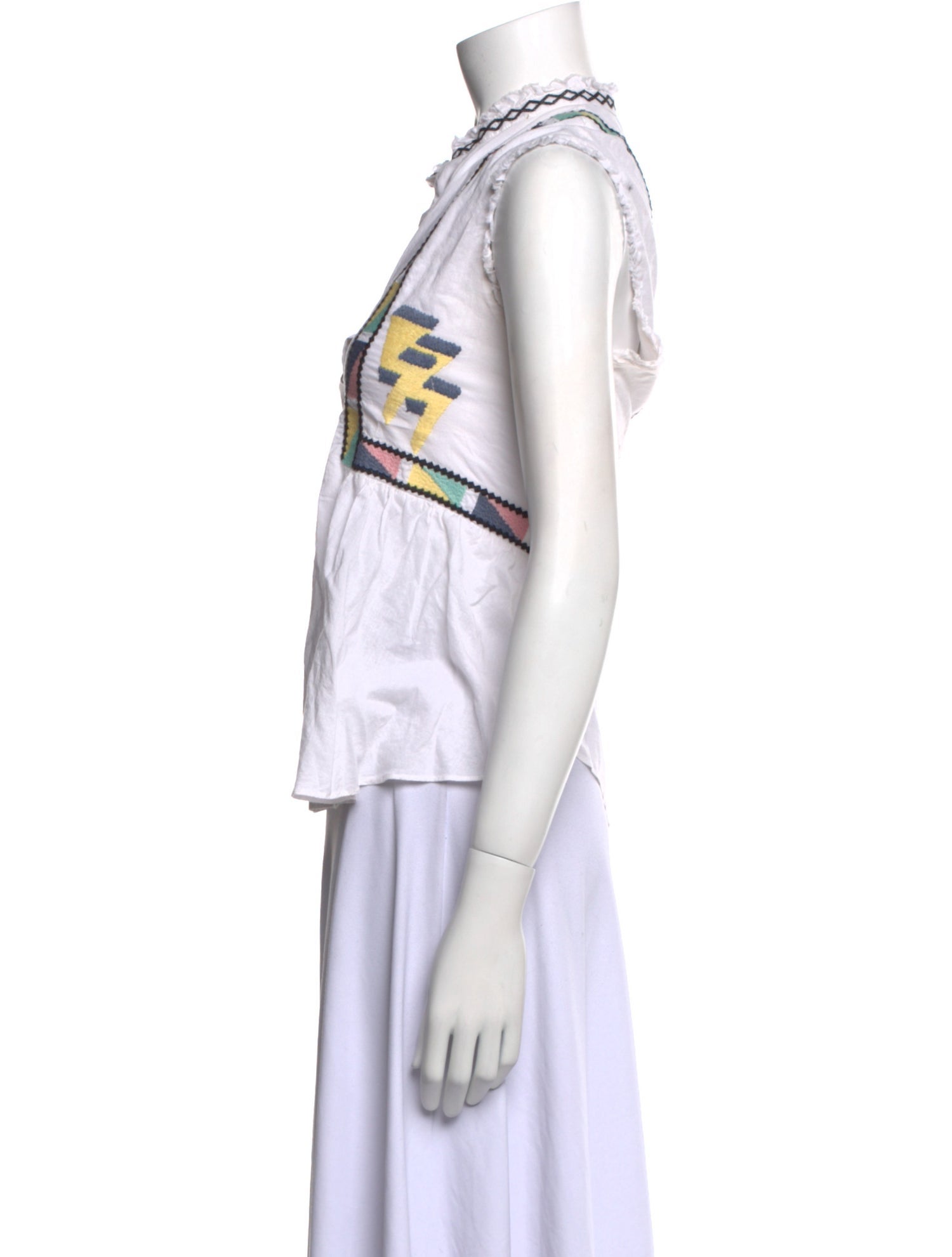 Zadig & Voltaire Printed V-Neck Top