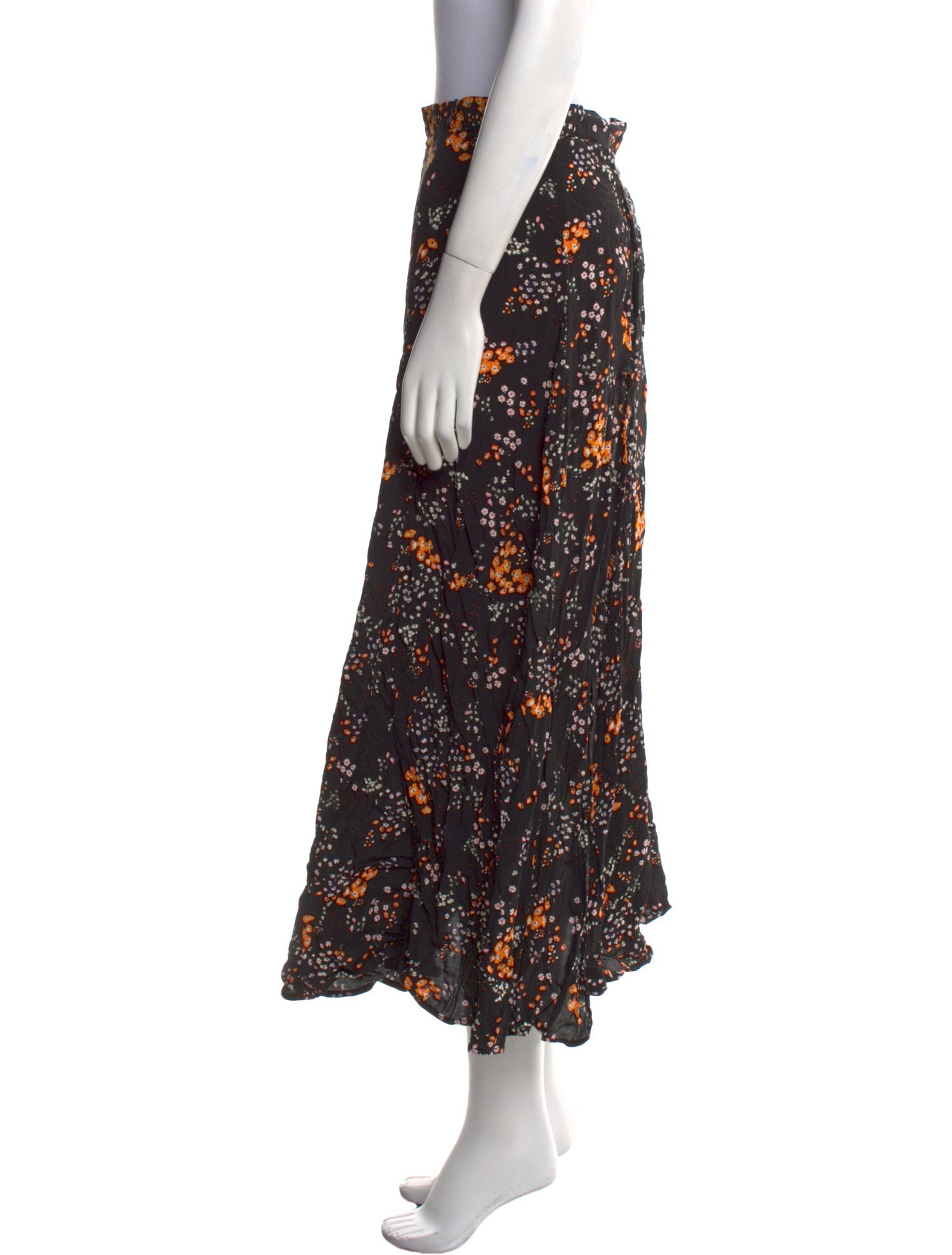 Zadig & Voltaire Floral Print Midi Length Skirt