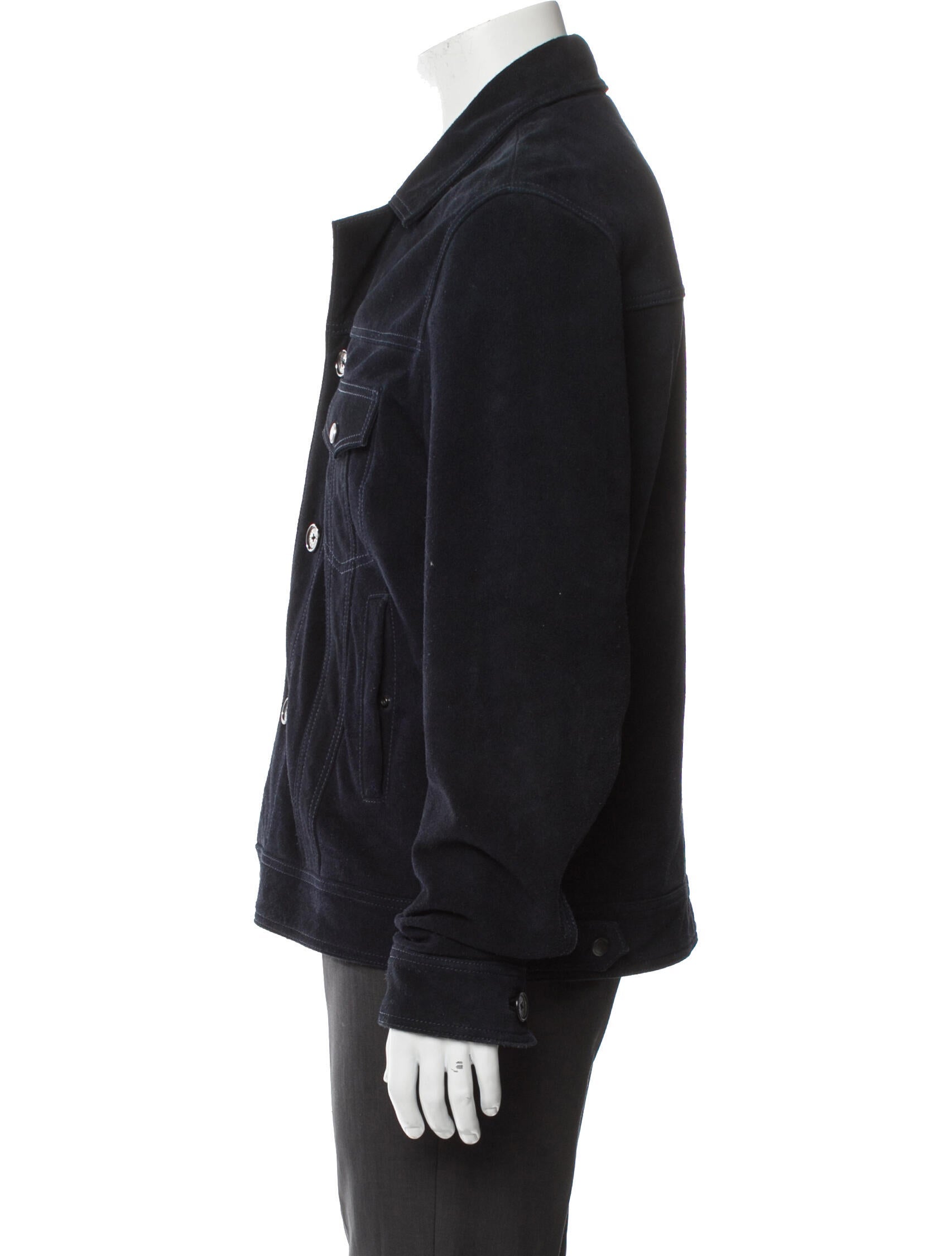 Zadig & Voltaire Leather Trucker Jacket