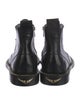 Zadig & Voltaire Leather Chain-Link Accents Combat Boots