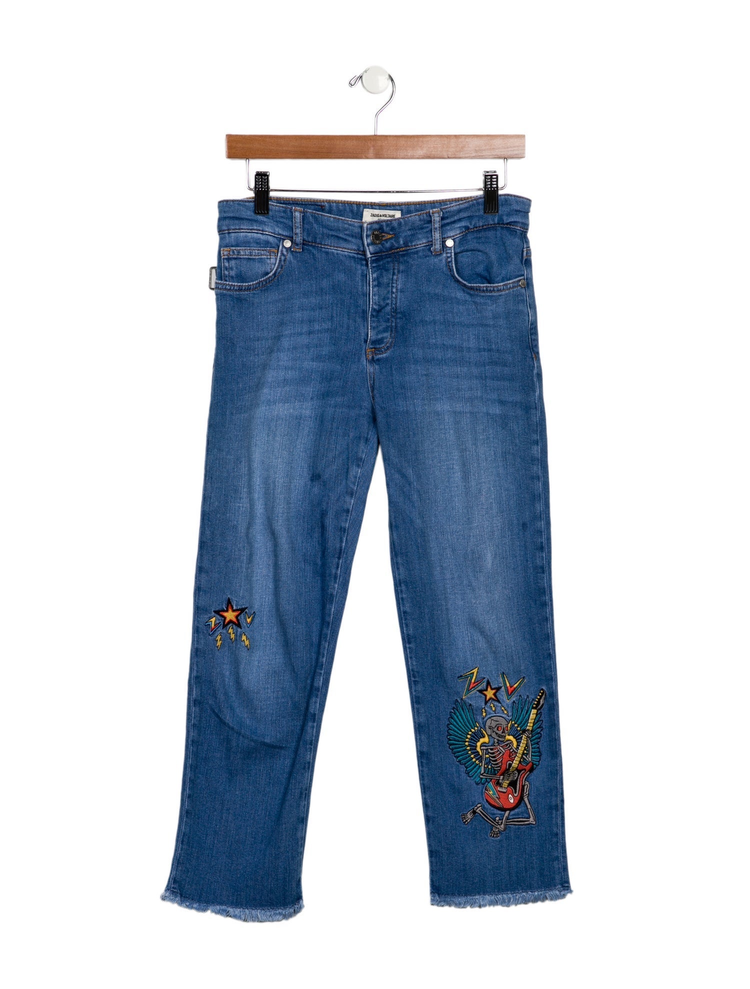 Zadig & Voltaire Mid-Rise Straight Leg Jeans