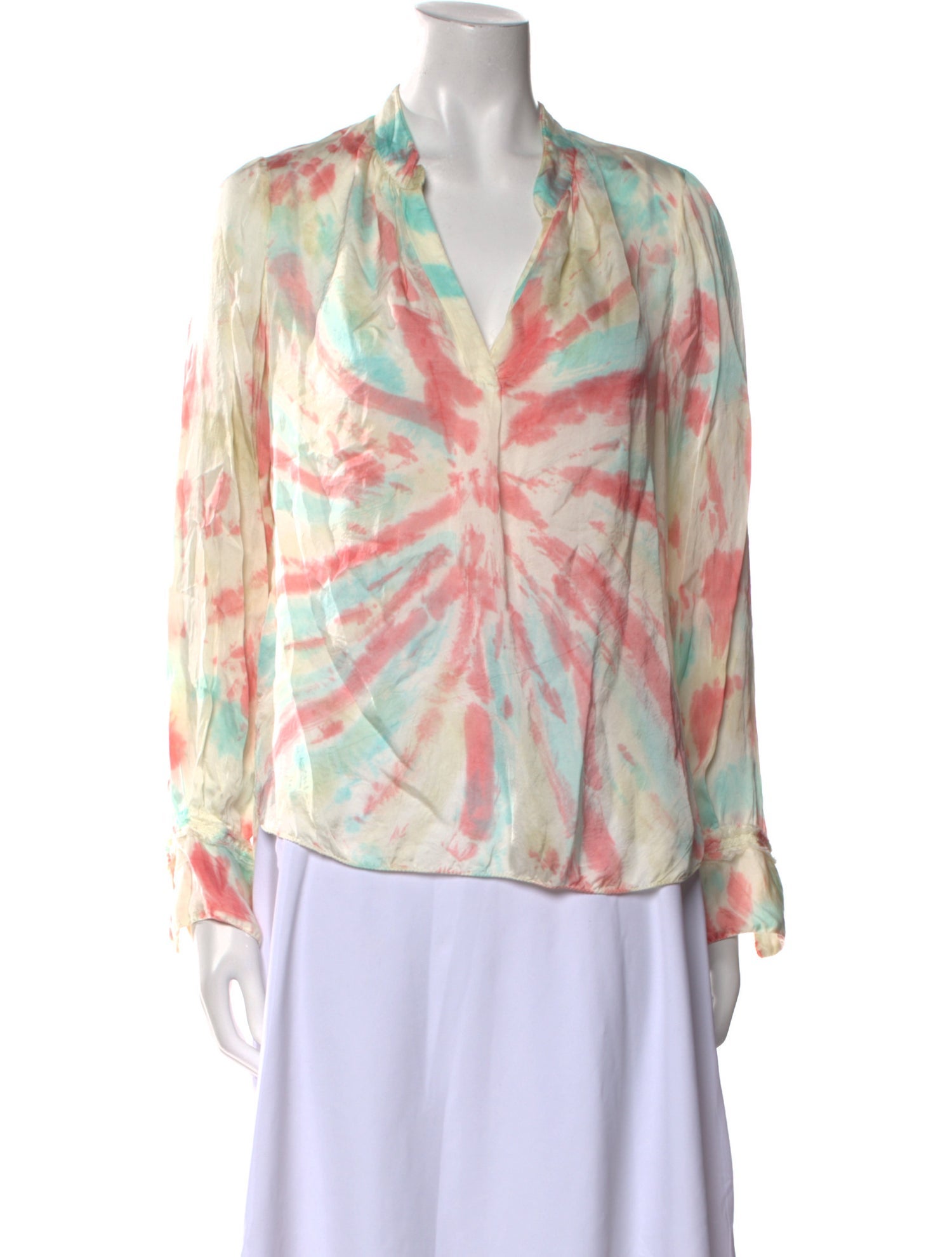 Zadig & Voltaire Printed V-Neck Blouse