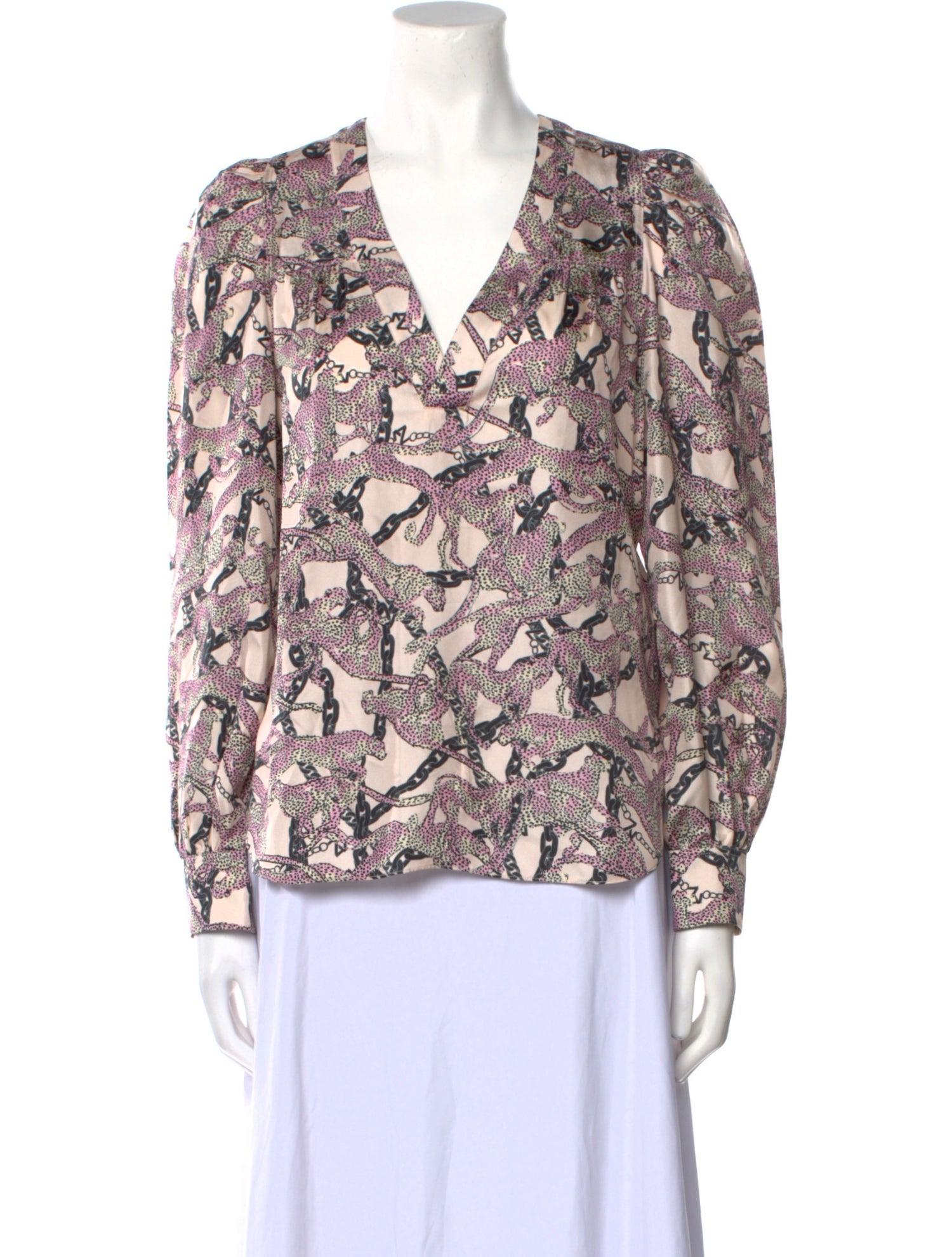 Zadig & Voltaire Silk Floral Print Blouse