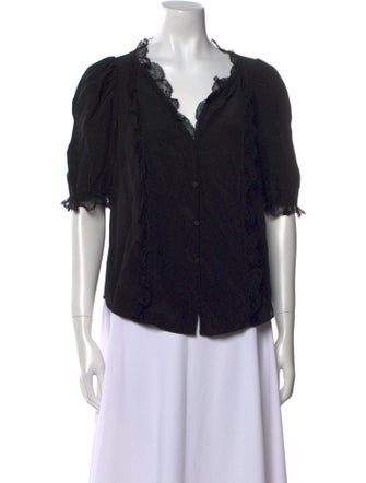 Zadig & Voltaire Silk V-Neck Blouse