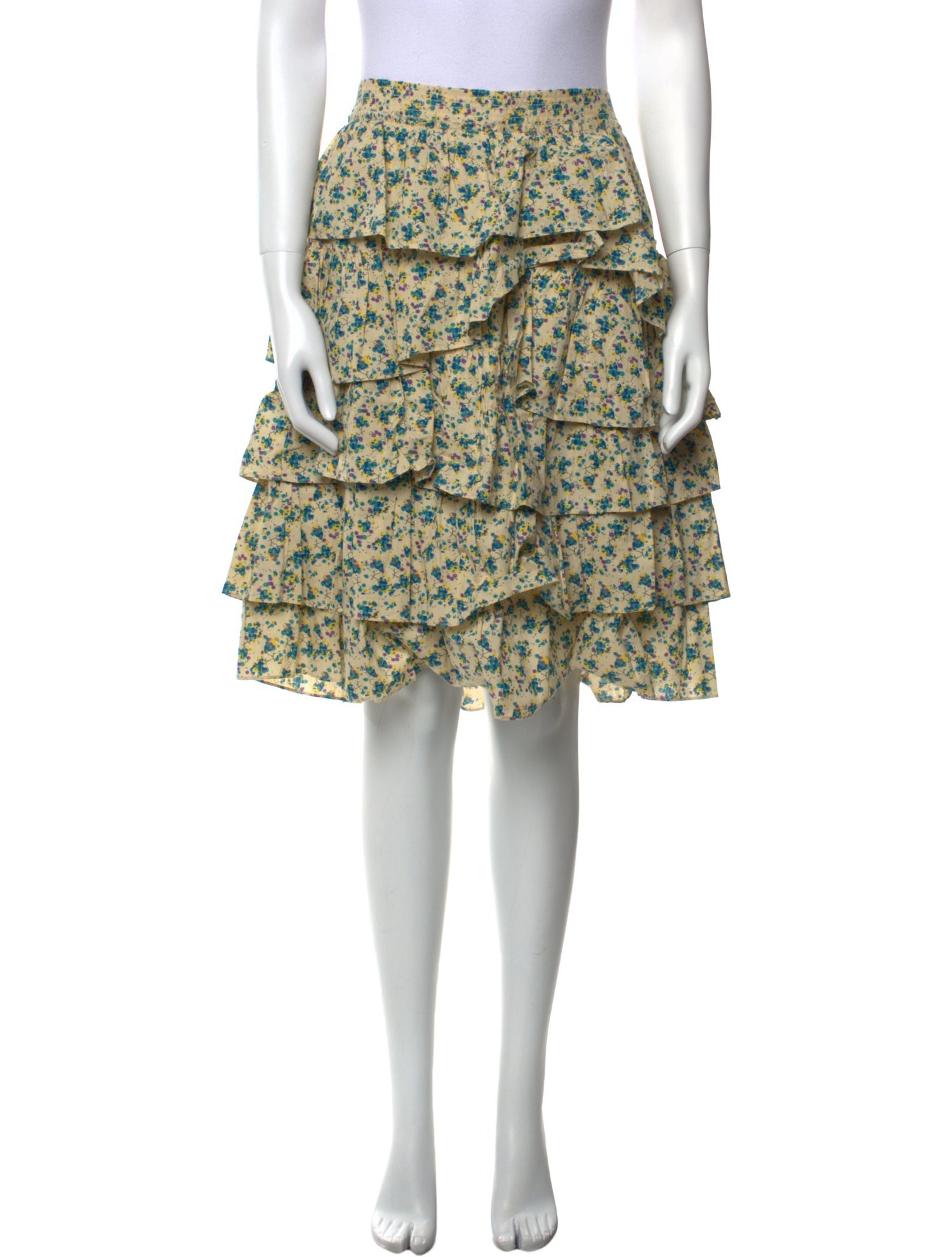 Zadig & Voltaire Floral Print Knee-Length Skirt w/ Tags