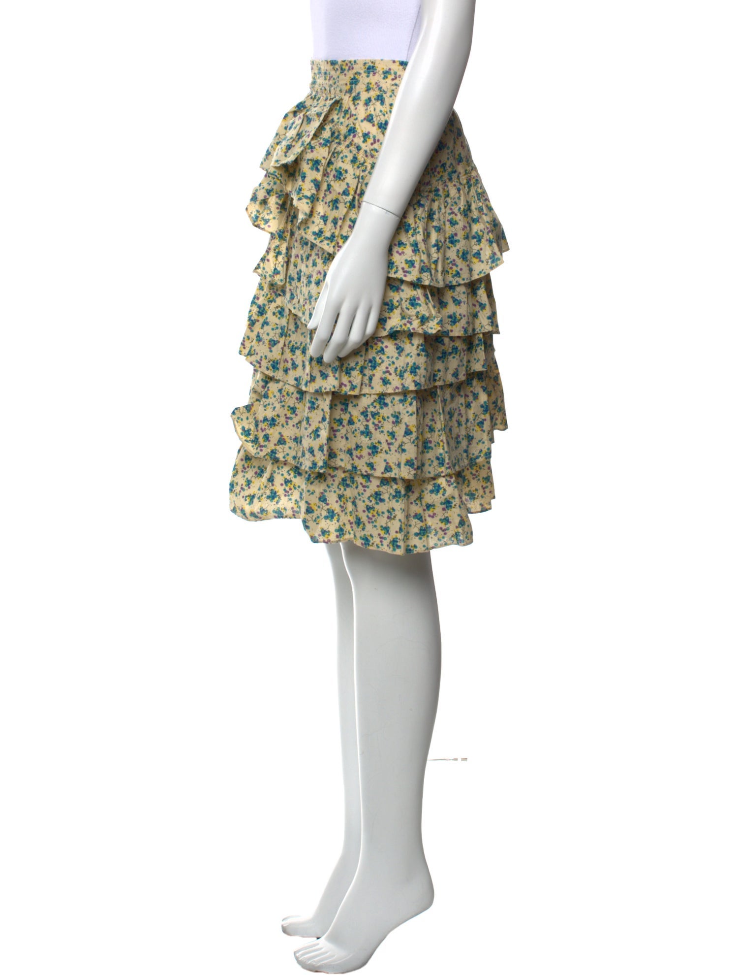 Zadig & Voltaire Floral Print Knee-Length Skirt w/ Tags