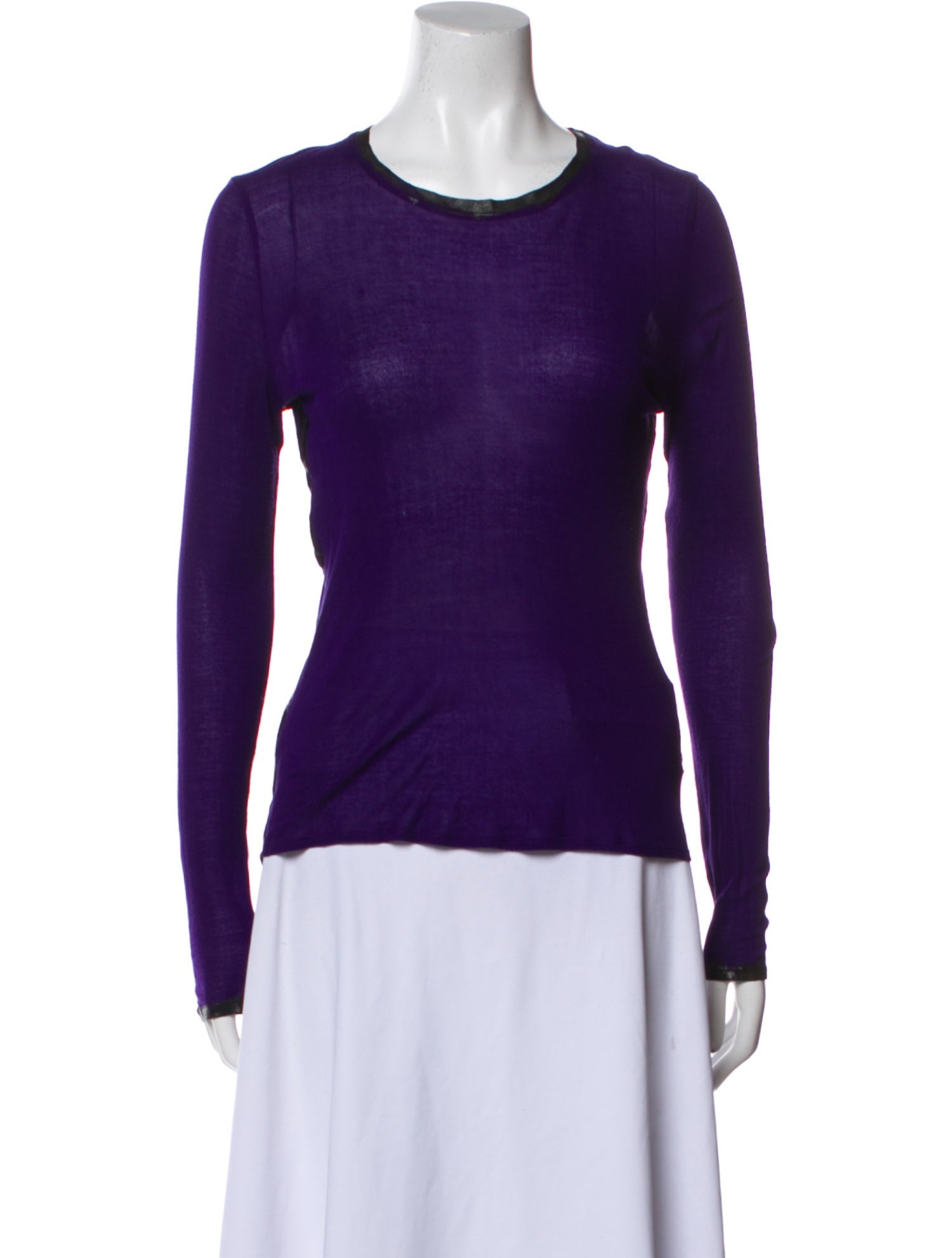 Zadig & Voltaire Scoop Neck Long Sleeve T-Shirt