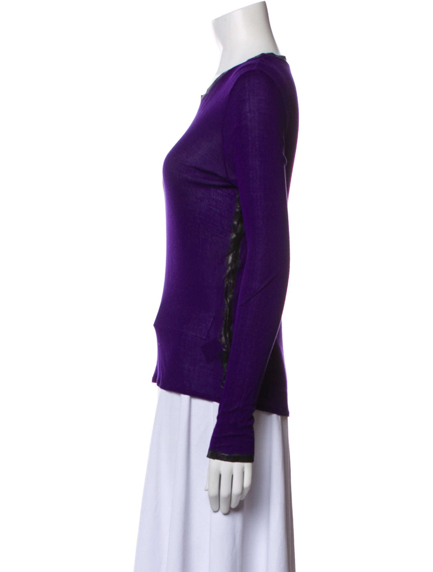 Zadig & Voltaire Scoop Neck Long Sleeve T-Shirt