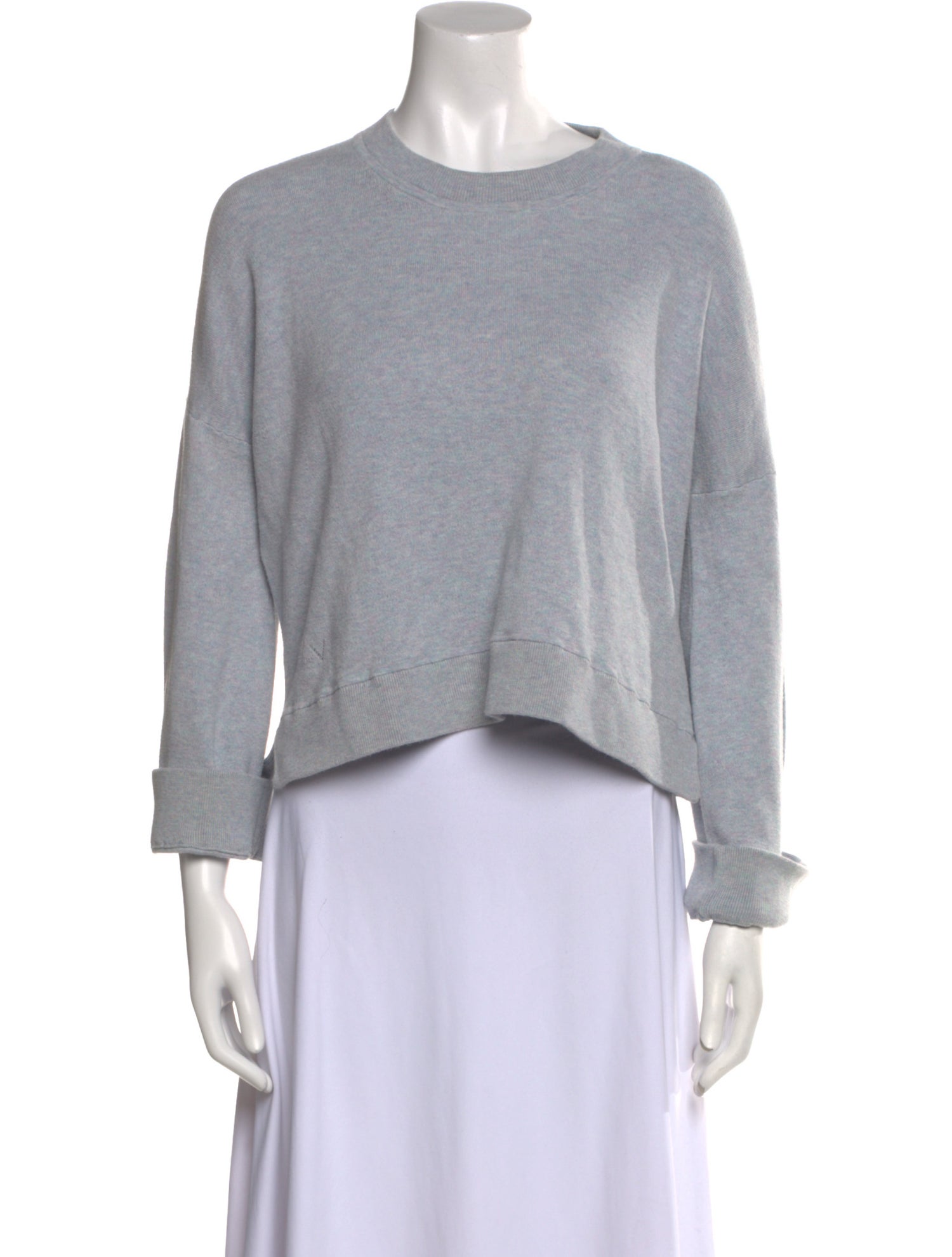 Zadig & Voltaire Crew Neck Three-Quarter Sleeve Crop Top