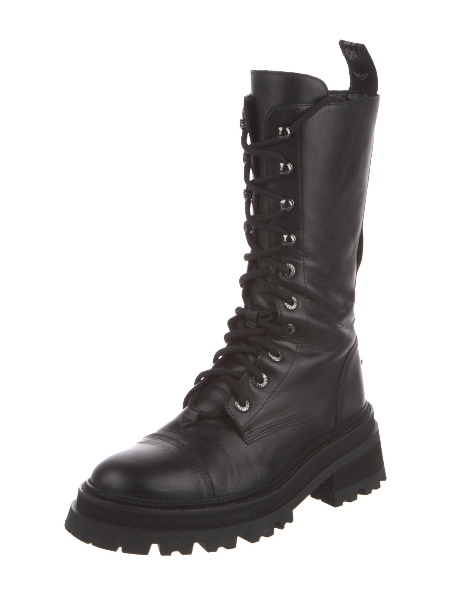 Zadig & Voltaire Leather Combat Boots