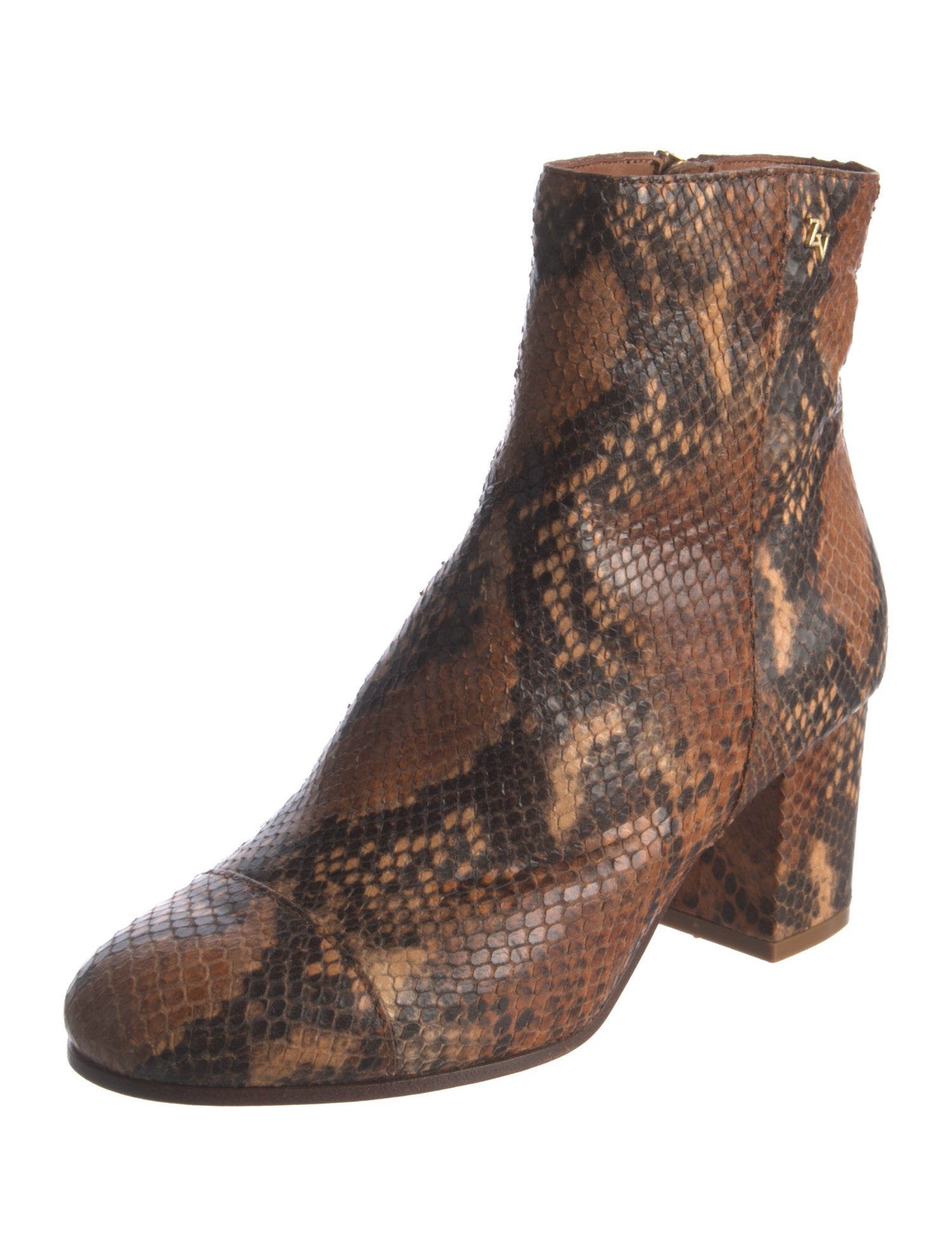 Zadig & Voltaire Snakeskin Animal Print Boots
