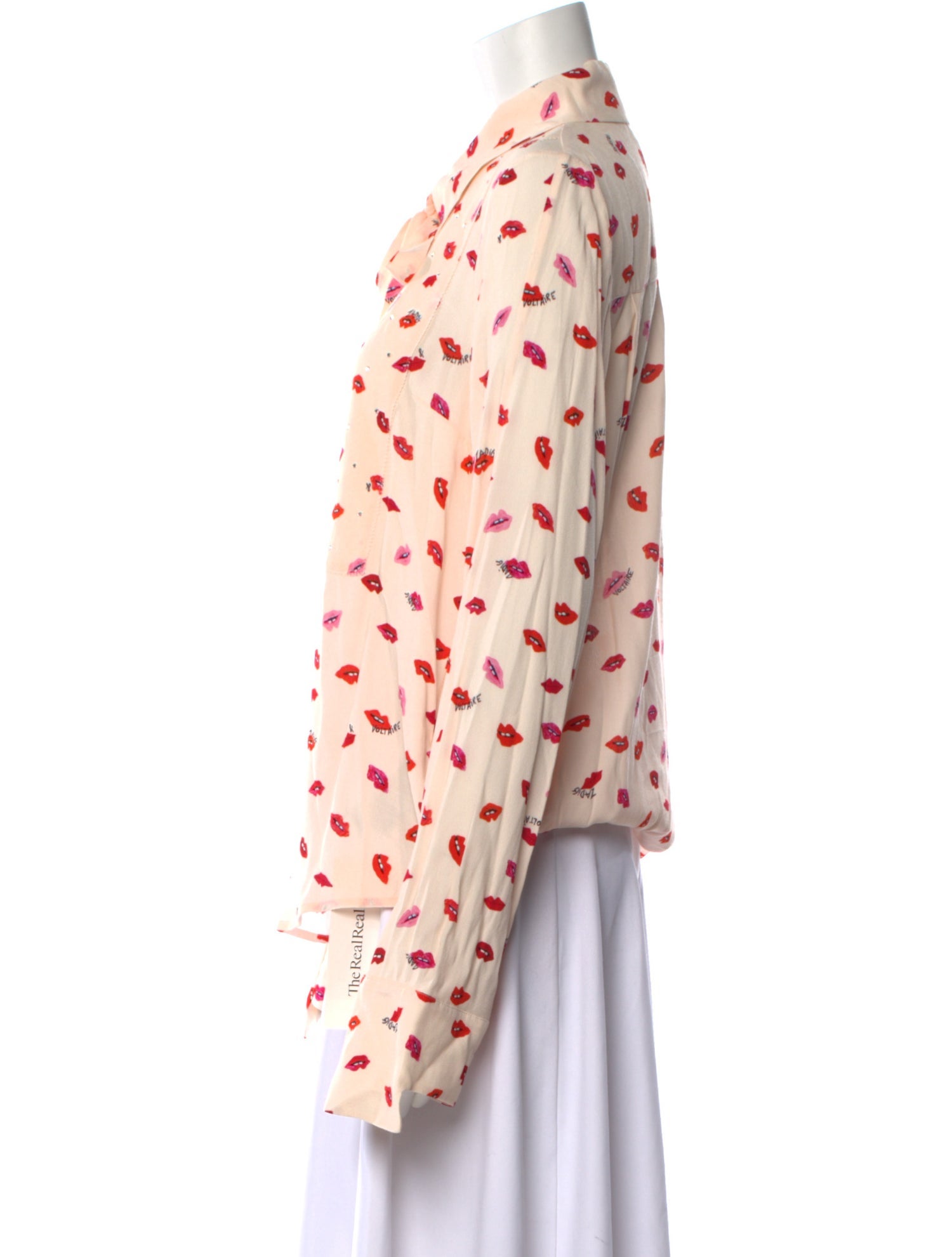 Zadig & Voltaire Printed Long Sleeve Button-Up Top