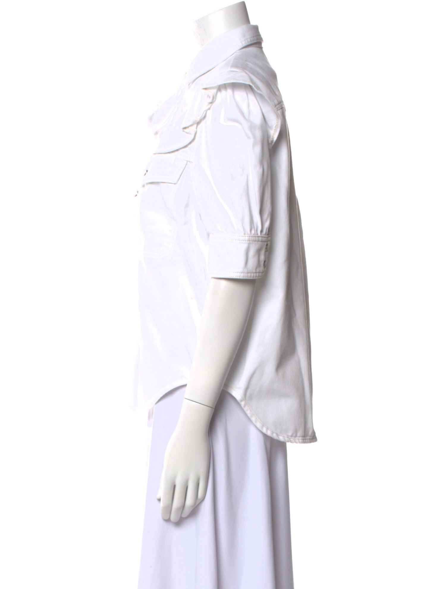 Zadig & Voltaire Three-Quarter Sleeve Button-Up Top