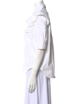 Zadig & Voltaire Three-Quarter Sleeve Button-Up Top