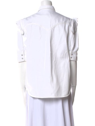 Zadig & Voltaire Three-Quarter Sleeve Button-Up Top