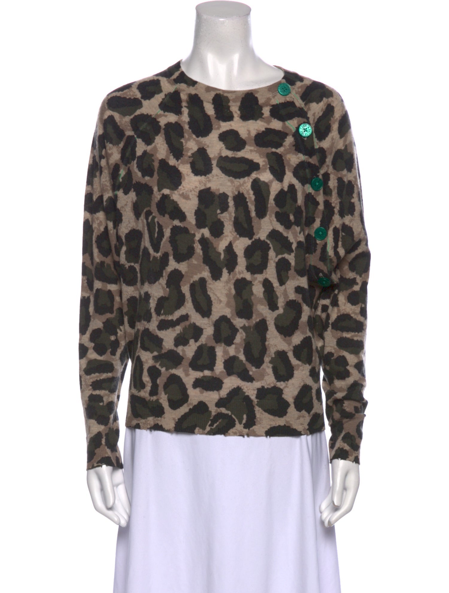 Zadig & Voltaire Cashmere Animal Print Sweater