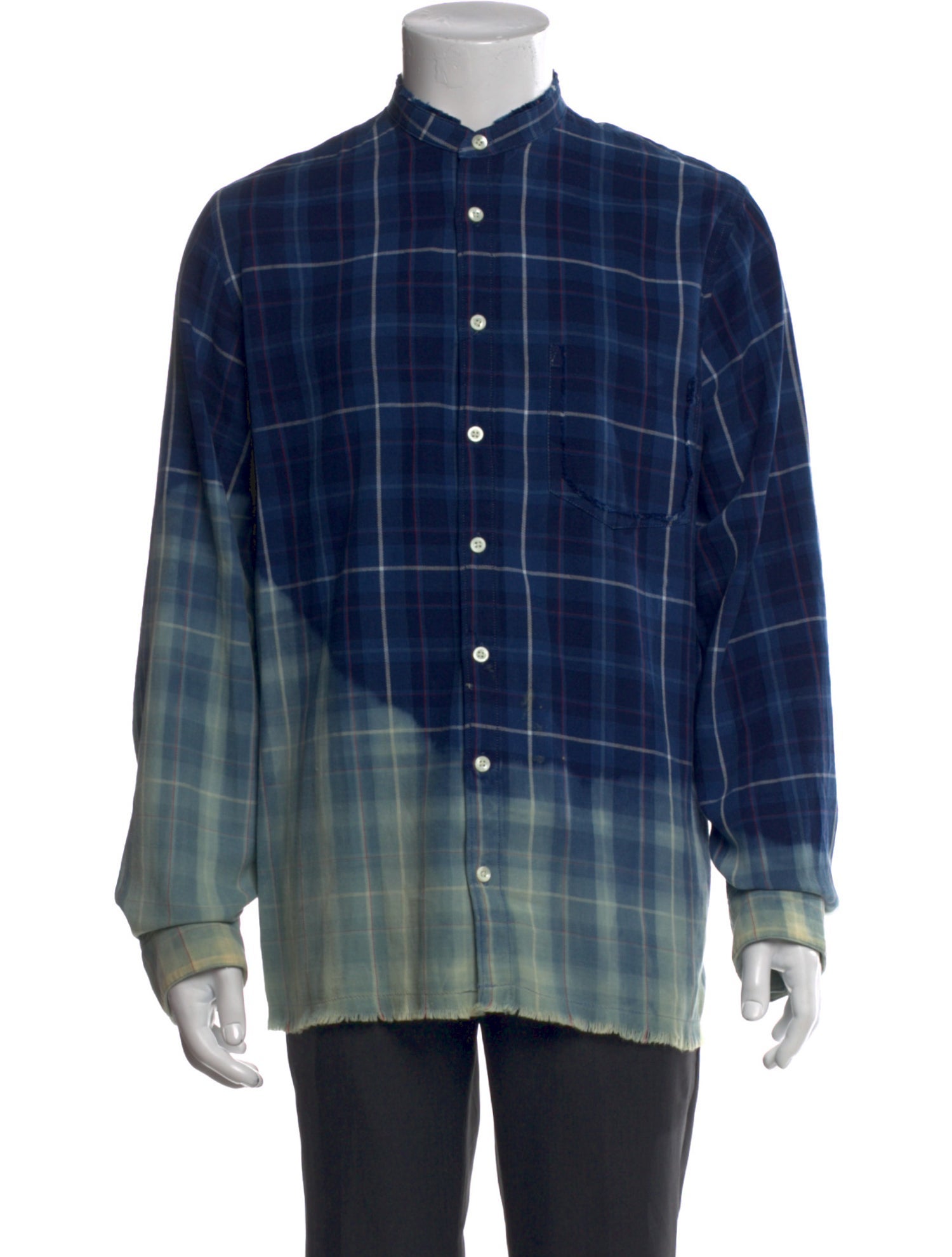 Zadig & Voltaire Plaid Print Long Sleeve Shirt