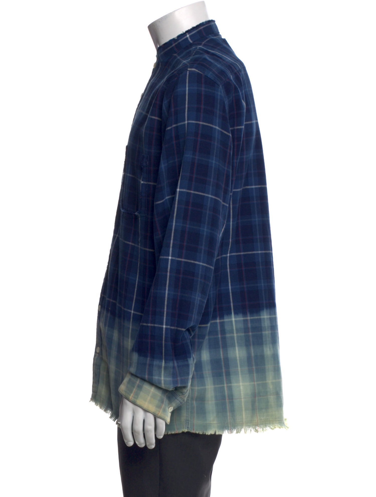 Zadig & Voltaire Plaid Print Long Sleeve Shirt