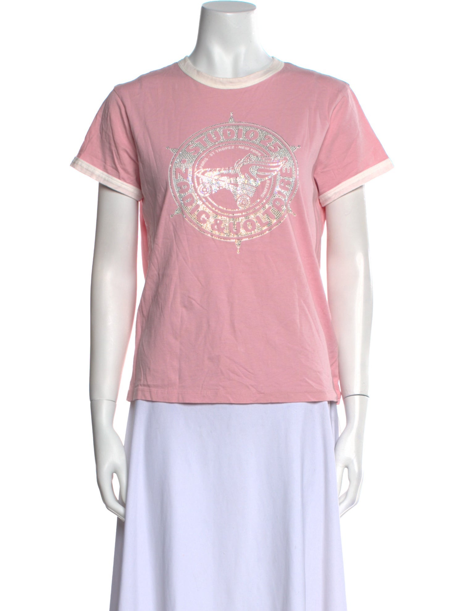 Zadig & Voltaire Graphic Print Crew Neck T-Shirt