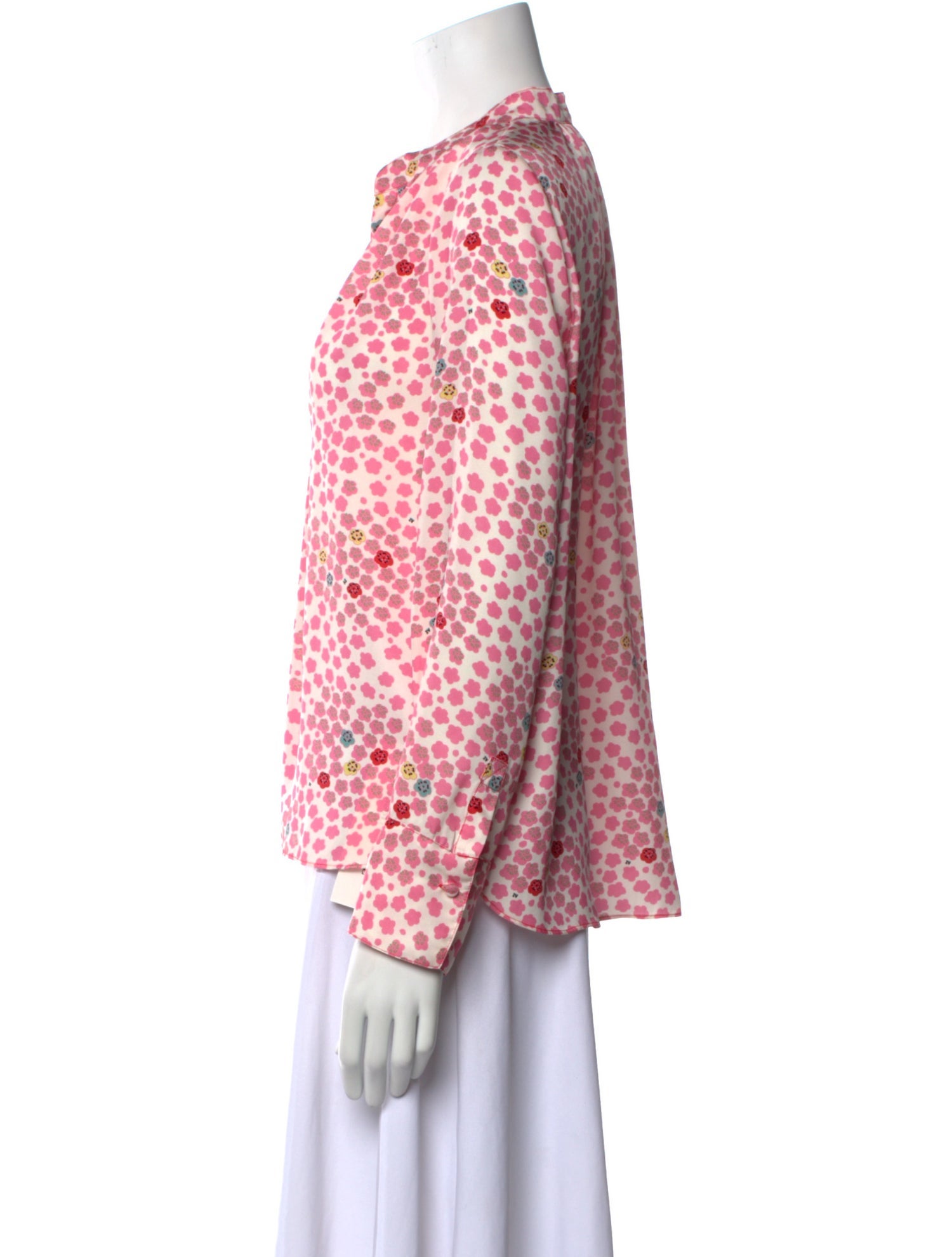 Zadig & Voltaire Floral Print V-Neck Blouse