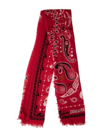 Zadig & Voltaire Paisley Print Scarf