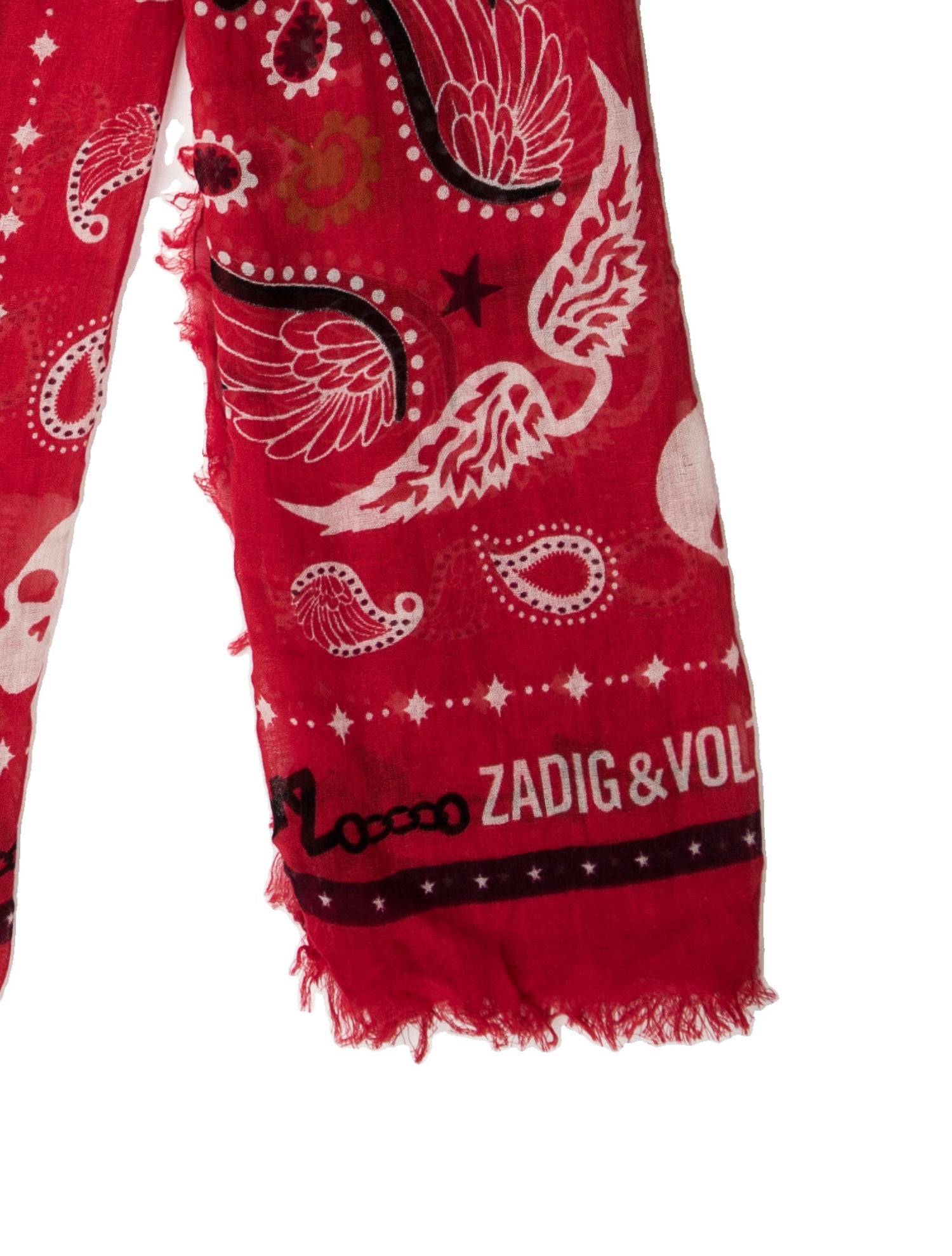 Zadig & Voltaire Paisley Print Scarf