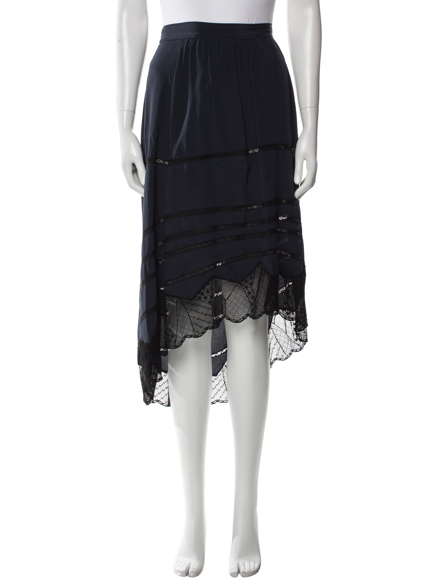 Zadig & Voltaire Silk Midi Length Skirt