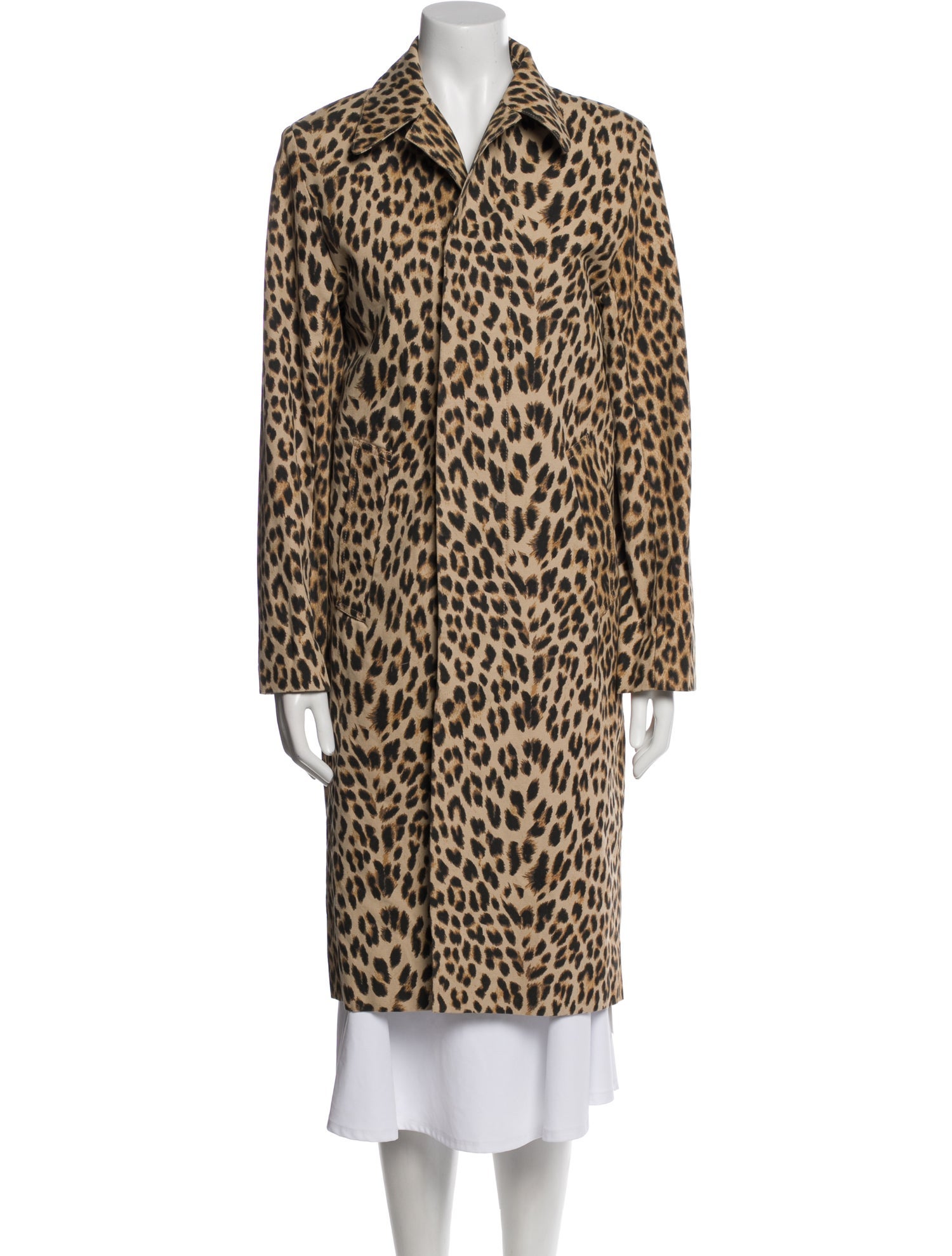 Zadig & Voltaire Animal Print Faux Fur Coat