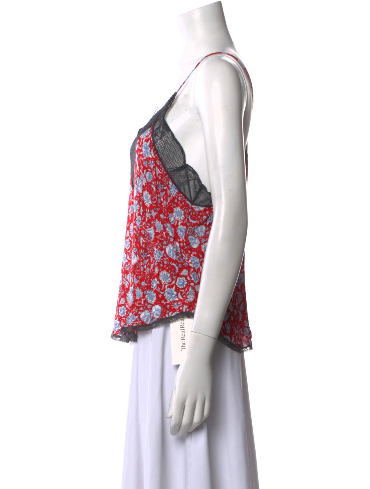 Zadig & Voltaire Floral Print V-Neck Top