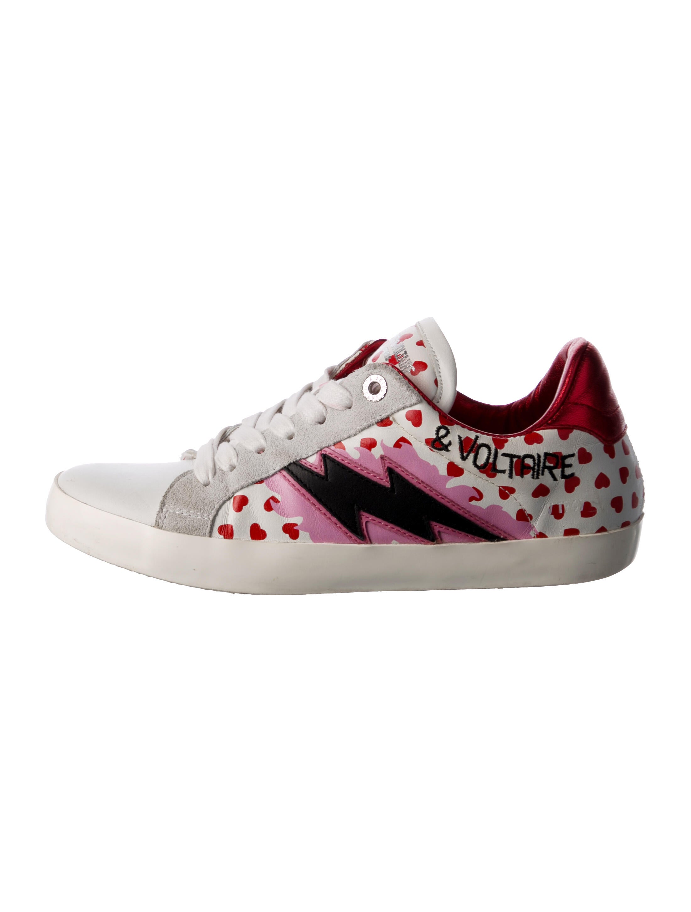 Zadig & Voltaire Leather Printed Sneakers