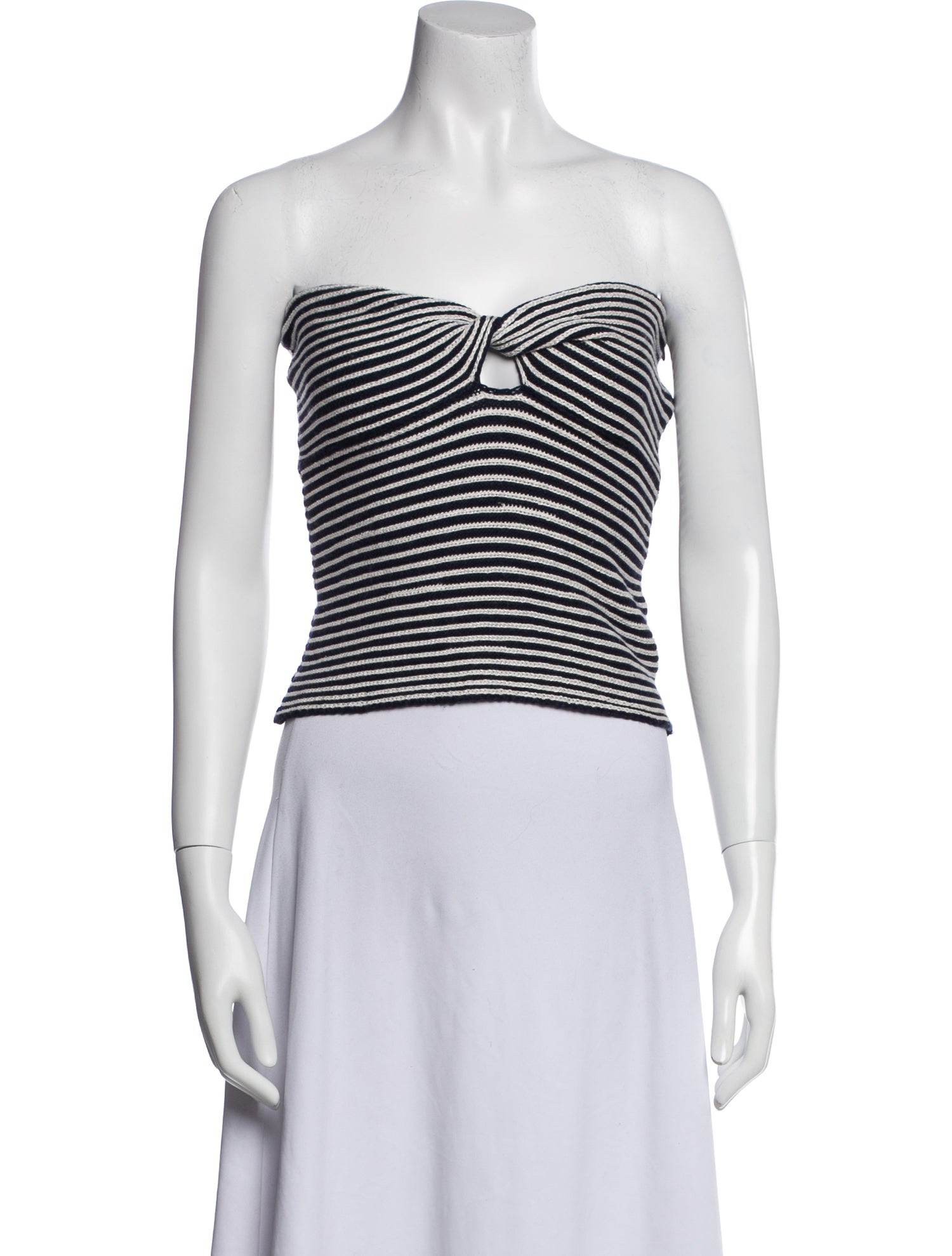 Zadig & Voltaire Wool Striped Crop Top