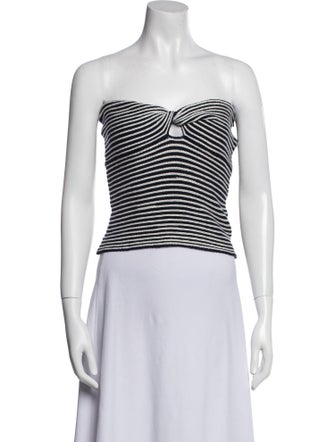 Zadig & Voltaire Wool Striped Crop Top