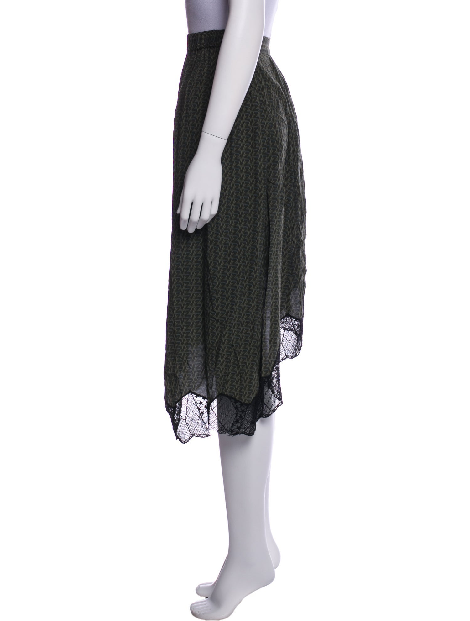 Zadig & Voltaire Printed Midi Length Skirt