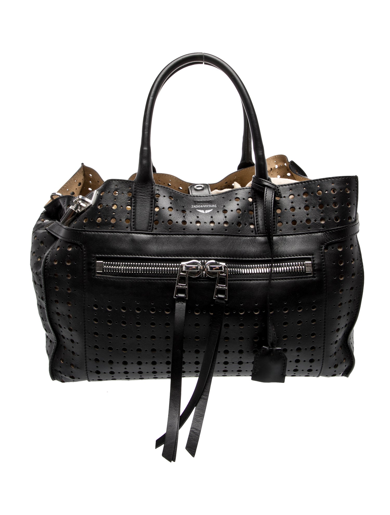 Zadig & Voltaire Leather Weekender Bag